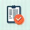 Icon representing form submission